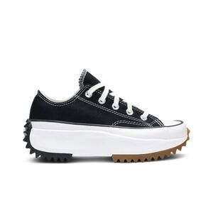 Converse Run Star Hike Mens 10 Womens 11.5 Black/White Platform Low Top Sneakers